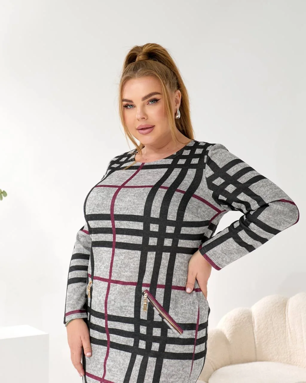 Теплое элегантное платье